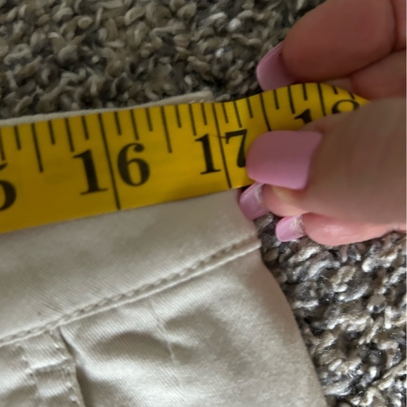 5/$25 J.Jill cream colored lightweight ankle pants size 10 Tall - Picture 7 of 12